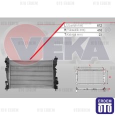 Alfa Romeo Giulietta Su Radyatörü Mekanik 1.4 TB M-T AC+/- 2010 16-1107 16-1107