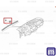 Alfa Romeo Mito Ön Izgara Klipsi 1357712080 1357712080