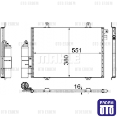 Clio 2 Klima Radyatörü Mahle 7700414103 7700414103