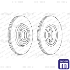 Clio 4 Ön Fren Diski Ferodo 402061200RF 402061200RF