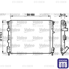 Dacia Logan Motor Su Radyatörü Klimalı Mekanik Valeo 8200343476 8200343476