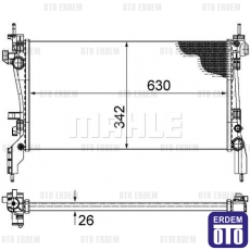 Doblo Motor Su Radyatörü Mahle 51790636 51790636