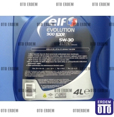 Elf Evolution 900 SXR Motor Yağı 5W-30 (4 Litre) ELF5304 - ELF 