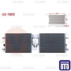 Fiat Albea Klima Radyatörü 1.2i 2003-2007 43-1800 43-1800