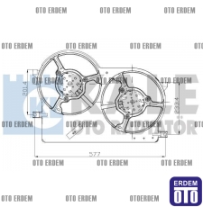 Fiat Albea Klimalı Fan Motoru 51718772 51718772