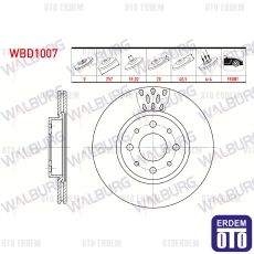 Fiat Alfa Romeo Albea Linea Doblo Punto 145 146 Fren Diski Ön 1994 WBD1007 WBD1007