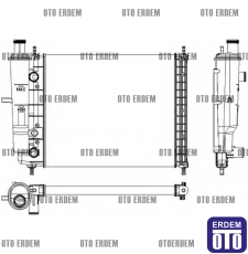 Fiat Brava Motor Su Radyatörü  46736955  46736955 