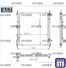 Fiat Bravo Motor Su Radyatörü Klimalı 46420484 46420484