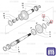 Fiat Dct Şanzıman Prizdirek Küçük Keçesi 55248911 55248911