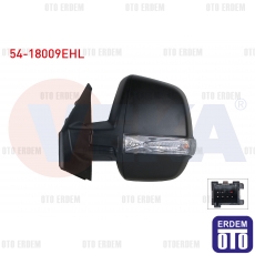 Fiat Doblo Cargo Dış Dikiz Aynası Sol Elektrikli Isıtmalı Sinyalli Çift Camlı 2010- 54-18009EHL 54-18009EHL
