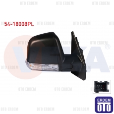 Fiat Doblo Dış Dikiz Aynası Sol Mekanik Sinyallı Astarlı Tek Camlı 2010- 54-18008PL 54-18008PL
