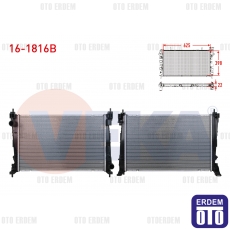 Fiat Doblo Su Radyatörü Brazing 1.3 Mjt 2010 16-1816B 16-1816B