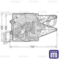 Fiat Doblo Yeni Kasa Radyatör Fan Motoru Denso 51821155 51821155