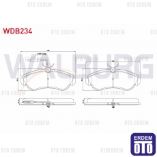 Fiat Ducato Fren Balatası Ön 1994-2002 WDB234 WDB234