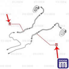 Fiat Grande Punto Fren Hortumu 55701046 55701046