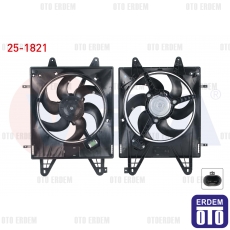 Fiat Marea Fan Motoru Su ve Klima Davlumbazlı Tekli Fan Rezistanslı 1.6i 16v 1996-2007 25-1821 25-1821