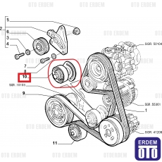 Fiat Marea HGT V Kayış Gergi Rulmanı 2.0 20 Valf 46441096 46441096