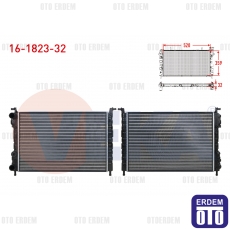 Fiat Palio Su Radyatörü Mekanik (32mm) 1.2i 16V 1996-2005 16-1823-32 16-1823-32