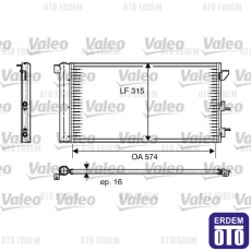 Fiat Panda Klima Radyatörü Valeo 51767143 51767143