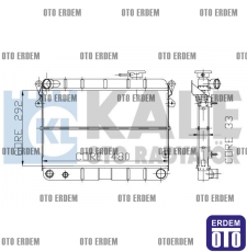 Fiat Şahin Motor Su Radyatörü 2 Sıra 85008077 85008077