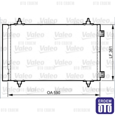 Fiat Scudo Klima Radyatörü Kondanser Valeo 1400836980 1400836980