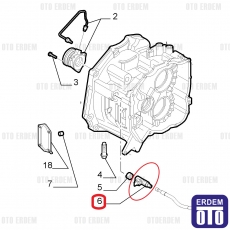 Lancia Delta Otomatik Debriyaj Hortum Rekoru 55558581 55558581