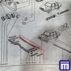 Renault 9 Kaput Lastiği 7700674884 7700674884