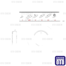 Renault Captur Fren Diski Ön Havalandırmalı Performans Delikli 257.8x22x61x43.9 0.9 TCe 2013- WBD1488CD WBD1488CD