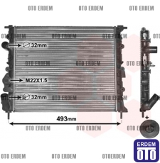 Renault Clio 2 Motor Su Radyatörü 2 Sıra 7702258282 7702258282