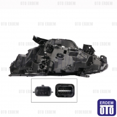 Renault Clio 5 Ön Far Lambası Sağ Siyah Dega REN10CLC119 REN10CLC119