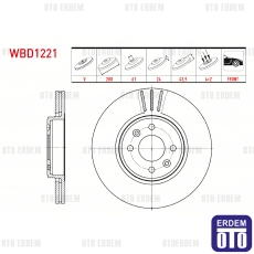 Renault Grand Scenic Fren Diski Ön Havalandırmalı WBD1221CD WBD1221CD