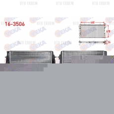Renault Kangoo Su Radyatörü Mekanik 1.5 Dcı 1998-2008 16-3506 16-3506