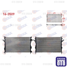 Renault Laguna 2 Su Radyatörü 1.6i 16v 2001-2007 16-3509 16-3509