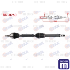 Renault Laguna 3 Aks Sağ Ön Komple 1.5 DCI 2007-2015 RN-8260 RN-8260