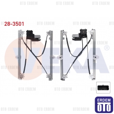 Renault Megane 2 Cam Krikosu Elektrikli Sağ Ön 1.4i 2002-2008 28-3501 28-3501