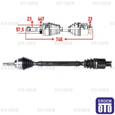 Renault Megane Ön Sağ Aks F3R 7700111914 7700111914