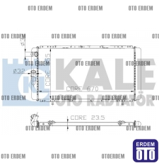 Renault R21 Optima Motor Su Radyatörü 1 Sıra Kale 7702247464 7702247464