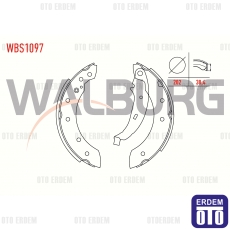 Renault Thalia Fren Pabucu Balata Arka 1998-2008 WBS1097 WBS1097