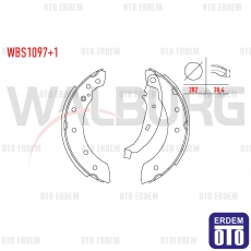 Renault Thalia Fren Pabucu Balata Arka 1998-2008 WBS1097+1 WBS1097+1
