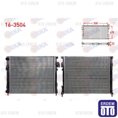 Renault Trafic 2 Su Radyatörü 1.9 Dci 2001-2014 16-3504 16-3504