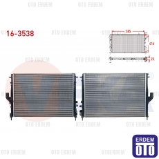 Su Radyatoru Mekanık Dacıa Duster 1.5 Dcı (k9k 796) M-t Ac+/- 85 Hp 2010 16-3538 16-3538