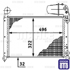 Tipo Motor Su Radyatörü Bidonlu Mahle 46425435 46425435