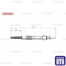 Alfa Romeo 145 147 Fiat Doblo Kızdırma Bujisi 1994-2010 ZGP003