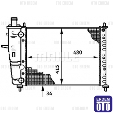 Bravo Motor Su Radyatörü Mahle 46534995 - 2