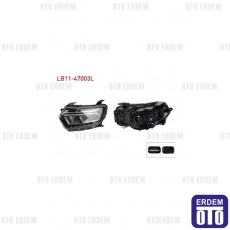 Dacia Duster Far Krom Çerçeve Sol 2021 LB11-47003L