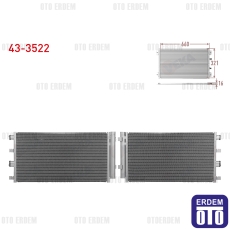 Dacia Duster Klima Radyatörü 1.5 Dci 108 Hp 2009-2012 43-3522