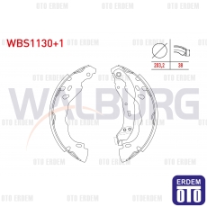 Dacia Logan Cielo Clio C3 Fren Pabucu Balatası Arka 2004-2016 WBS1130+1 - 2