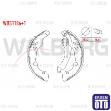 Dacia Logan Fren Pabuç Balata Arka 2004-2012 WBS1106+1 - 2