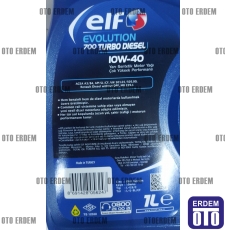 Elf Evolution 700 STI-S Dizel ve Benzinli Motor Yağı 10W-40 (1 Litre) ELF10401TD-ELF - 3