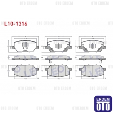 Fiat 500X Fren Balata Ön 2014- L10-1316